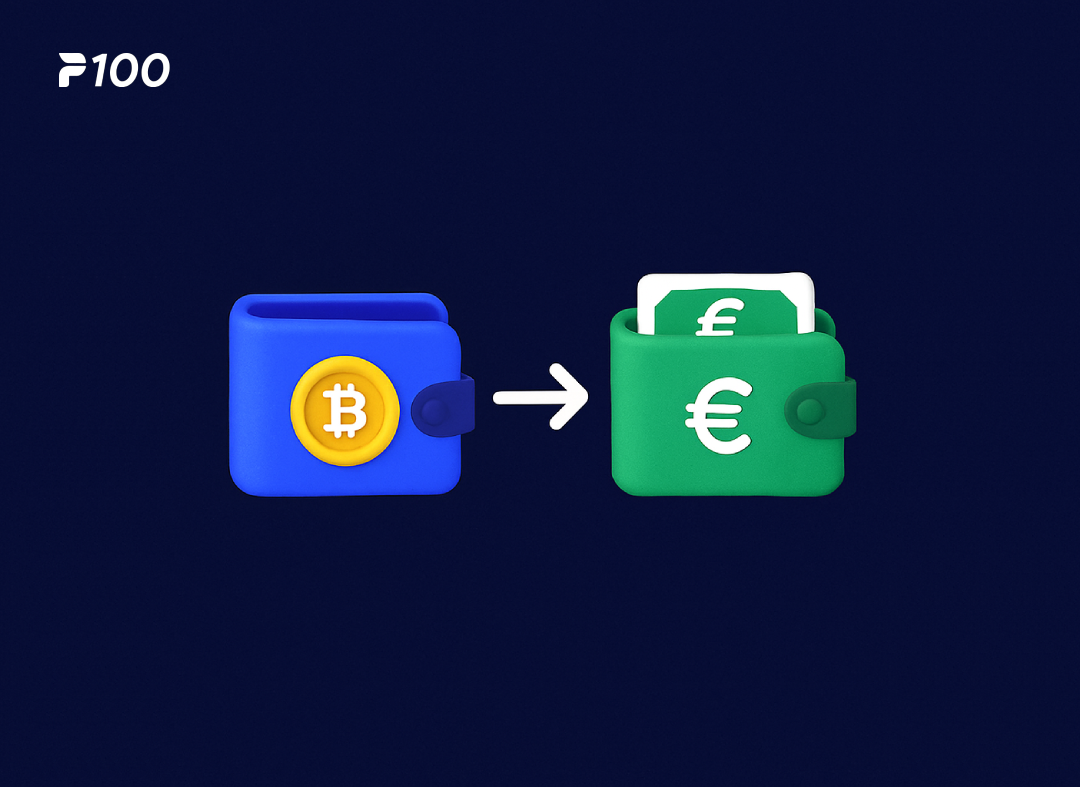 How to Transfer from Crypto Wallet to Fiat Wallet | P100 Blog
