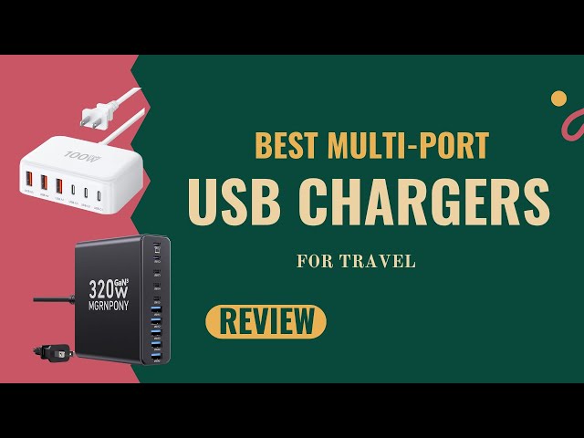 Multi-Port USB Charger for Travel
