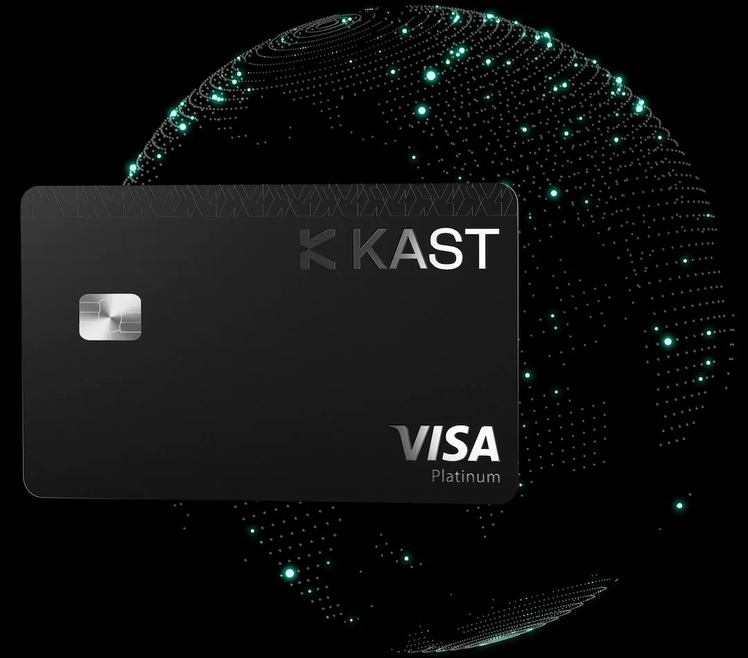KAST stablecoin Visa debit card