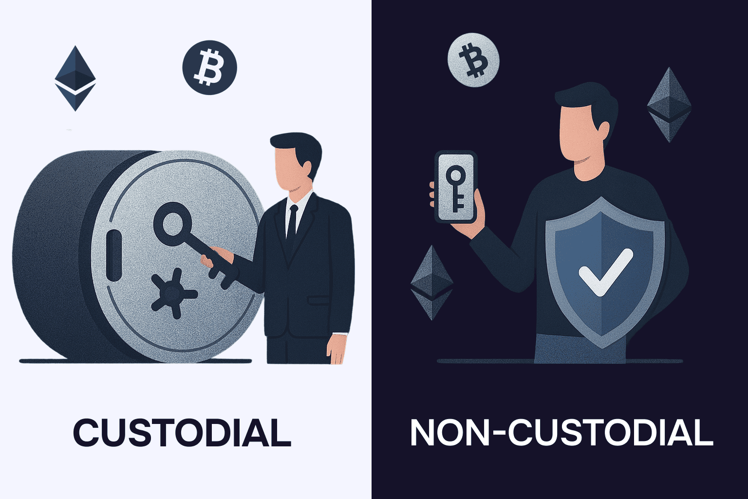 non-custodial wallet security icon